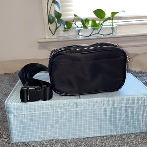 Black Crossbody Belt Bag